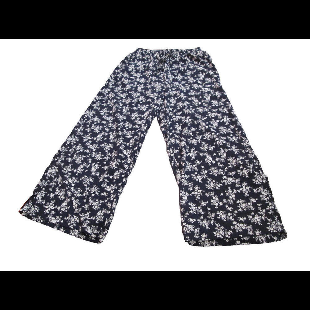 Shein Womens Large 8/10 Boho Wide Leg Floral Festival Palazzo Pants Hippie​